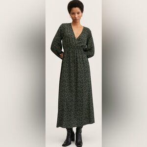 Mango Ditsy Floral Cottagecore‎ Maxi Dress Size Med (6)